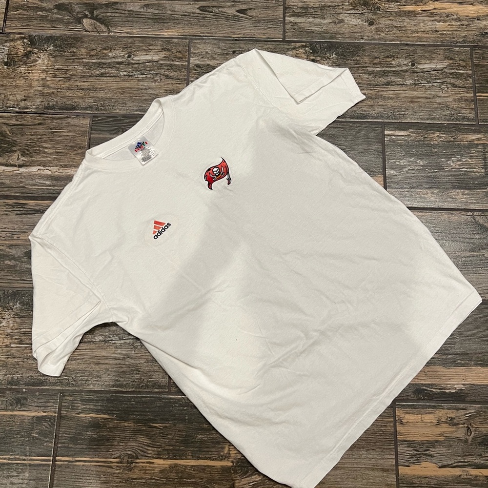Vintage 1990s adidas Tampa Bay Buccaneers T shirt.